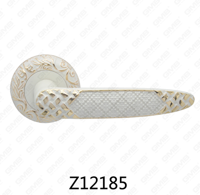 ידית דלת רוזטת אלומיניום מסגסוגת אבץ של Zamak עם רוזטה עגולה (Z12185)