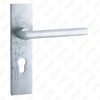 ידית דלת אלומיניום חמצן על ידית דלת צלחת (G401-G25-F)