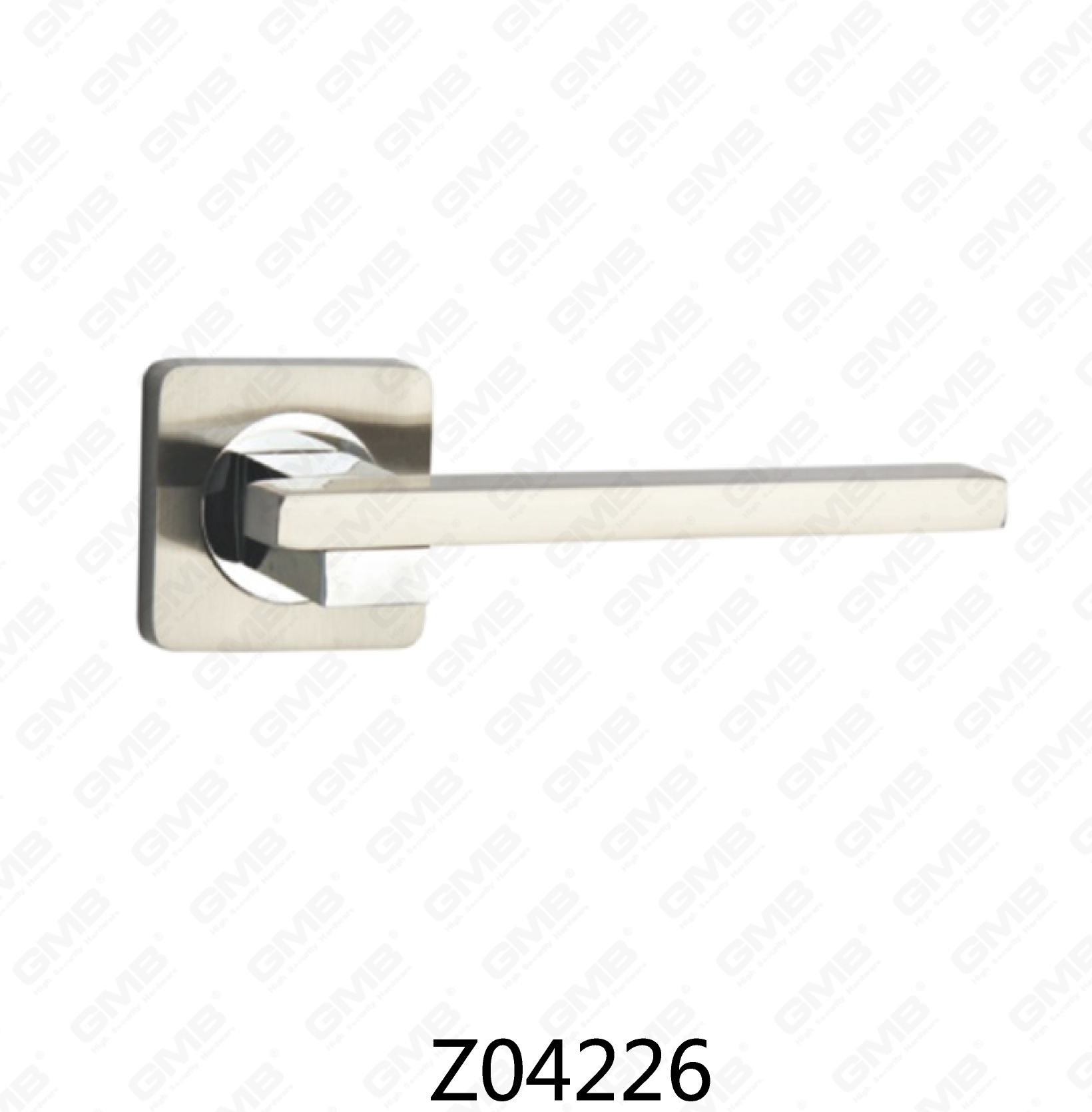 ידית דלת רוזטת אלומיניום מסגסוגת אבץ של Zamak עם רוזטה עגולה (Z04226)