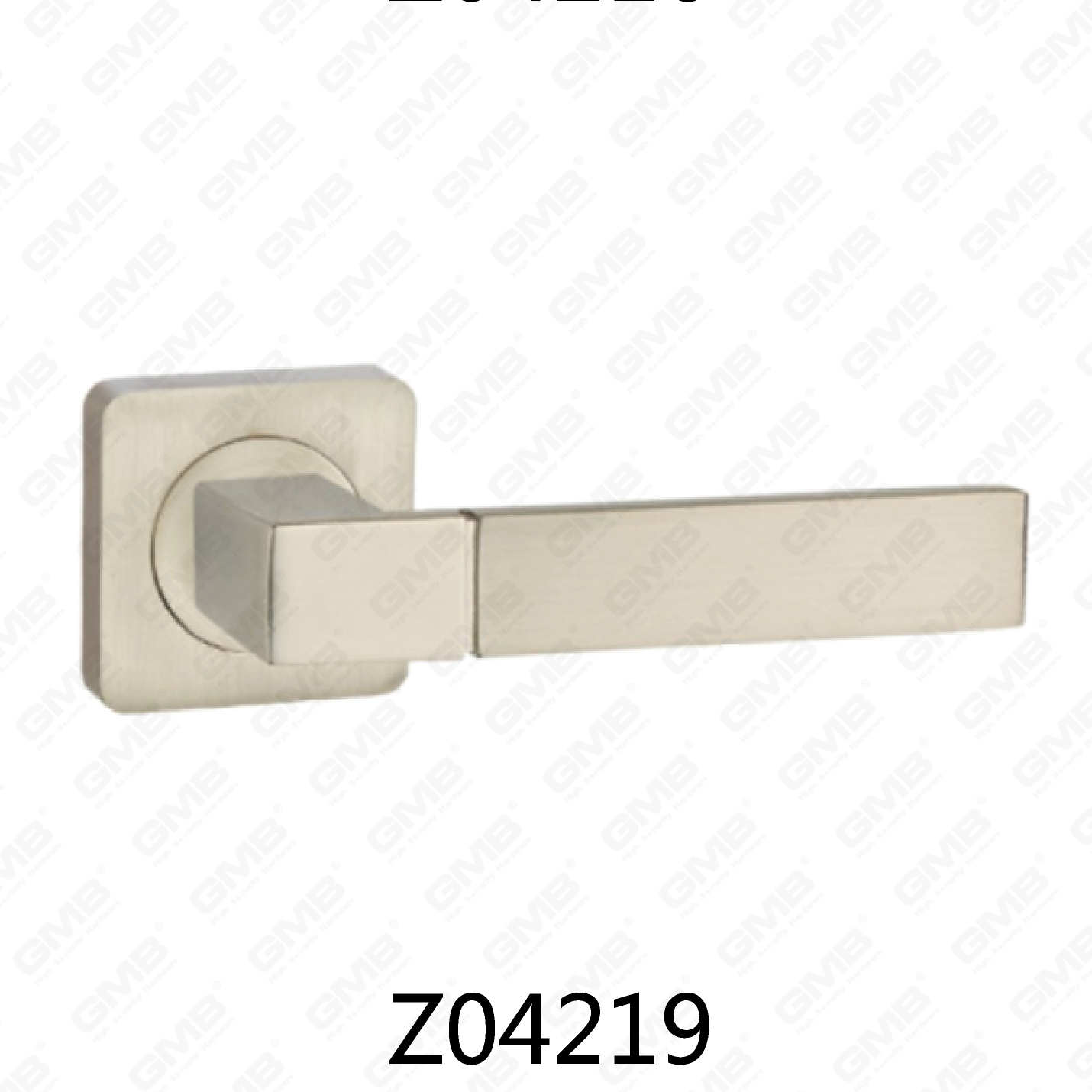 ידית דלת רוזטה מסגסוגת אבץ של Zamak עם רוזטה עגולה (Z04219)