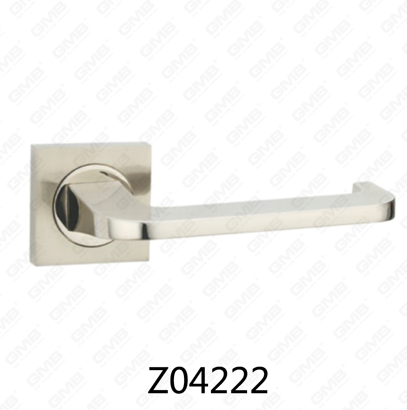 ידית דלת רוזטה מסגסוגת אבץ של Zamak עם רוזטה עגולה (Z04222)