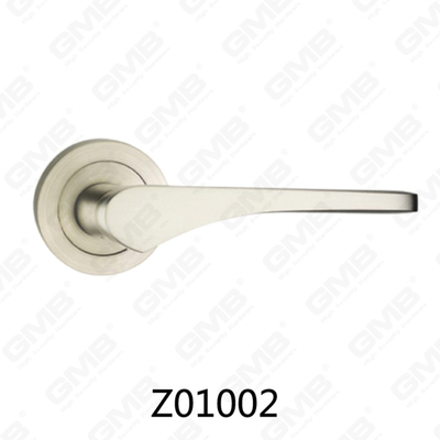 ידית דלת רוזטת אלומיניום מסגסוגת אבץ של Zamak עם רוזטה עגולה (Z01002)