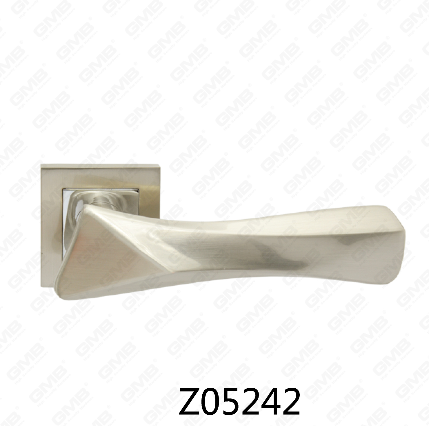 ידית דלת רוזטה מסגסוגת אבץ של Zamak עם רוזטה עגולה (Z05242)