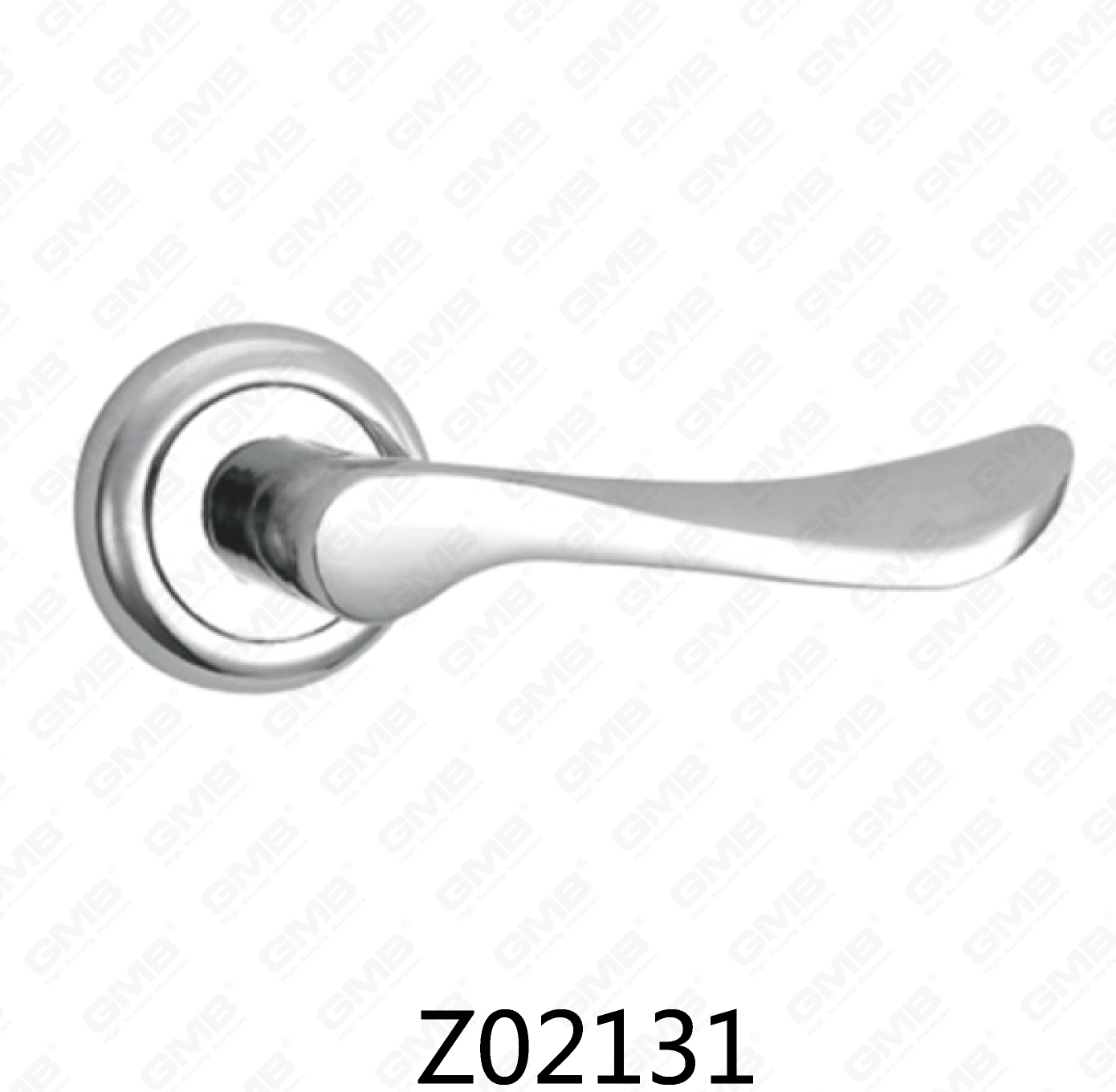 ידית דלת רוזטה מסגסוגת אבץ של Zamak עם רוזטה עגולה (Z02131)
